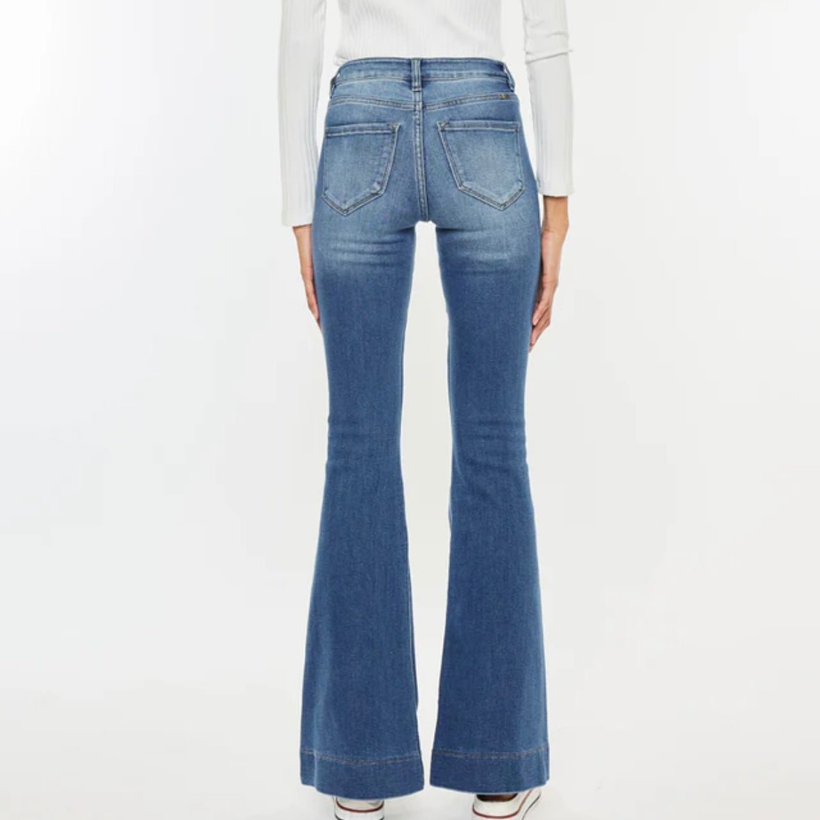 Kancan Roxanne High Rise Flare Denim Pants