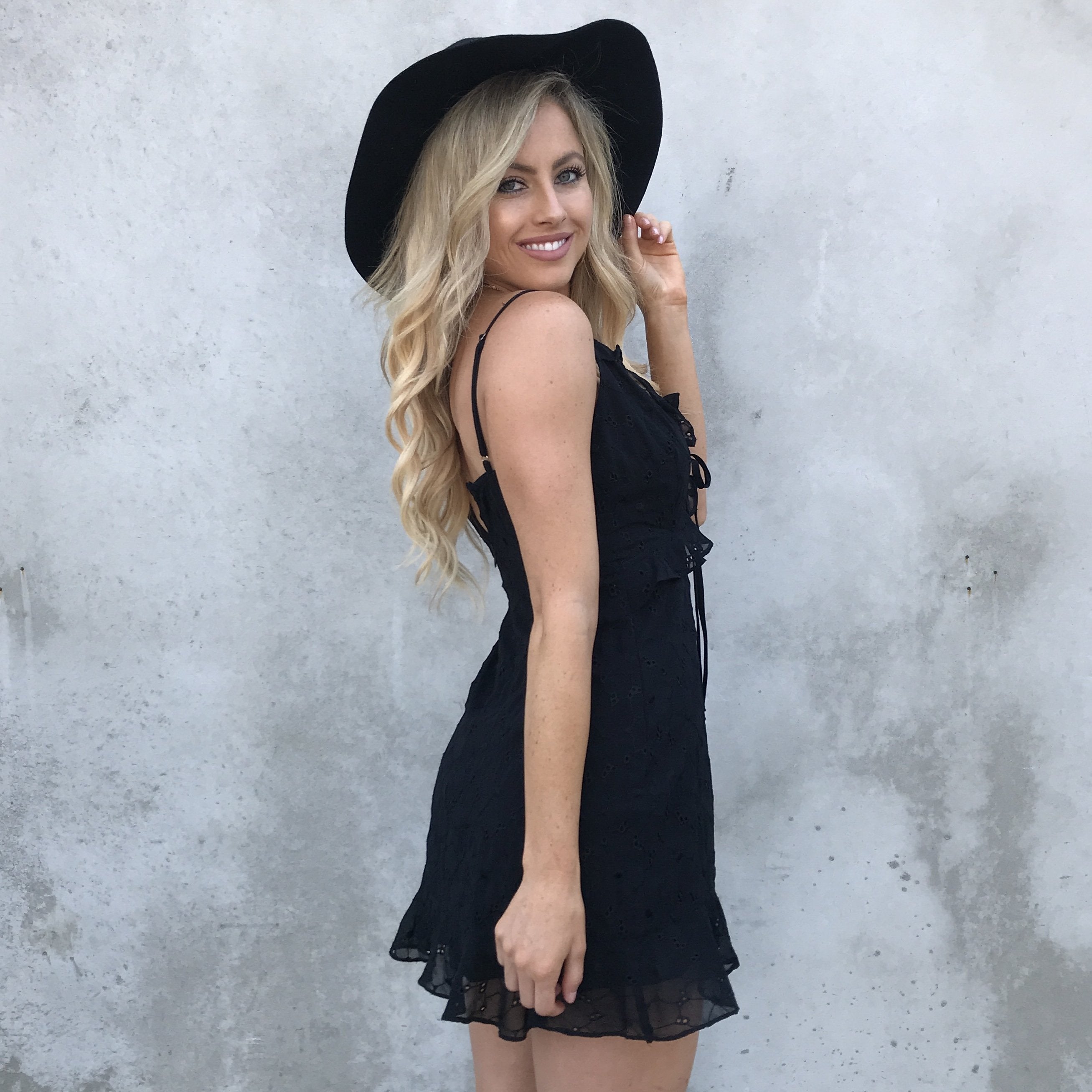 With or With Out You Eyelet Ruffle Dress - Dainty Hooligan